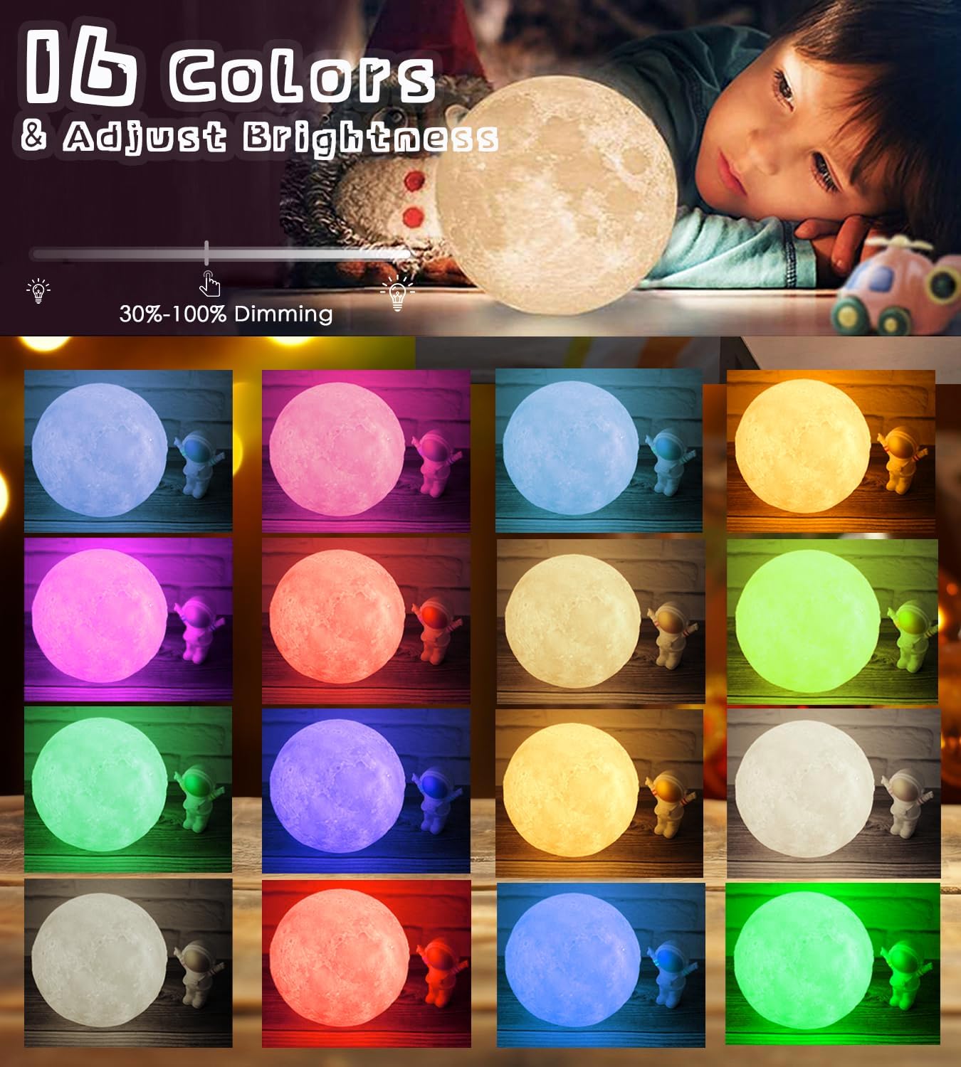 Mesec lampa RGB