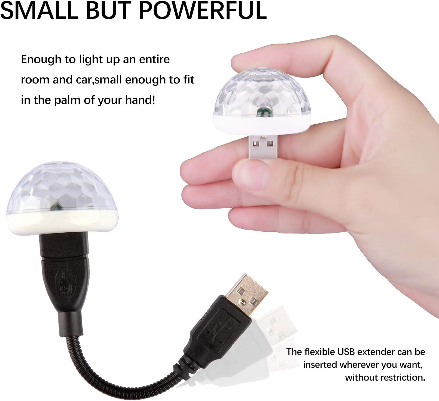 Led usb projektor zvezdano nebo